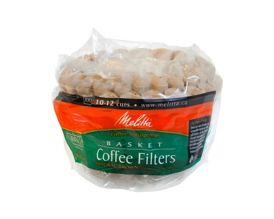 Melitta Basket Coffee Filters - Natural Brown - 100 Filters, 10-12 Cups
