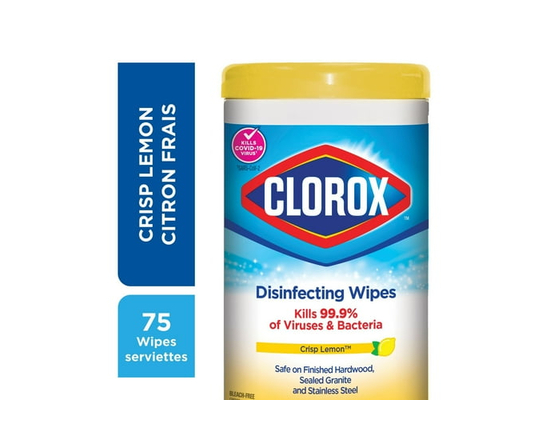 Clorox® Disinfecting Wipes, Lemon Fresh, 75 Count