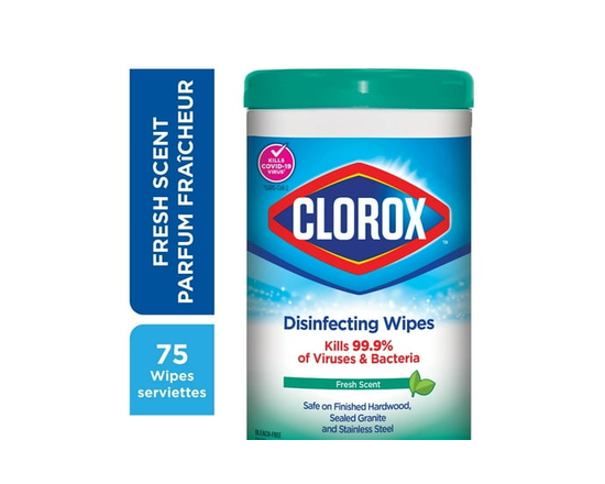 Clorox® Disinfecting Wipes, Fresh Scent, 75 Count