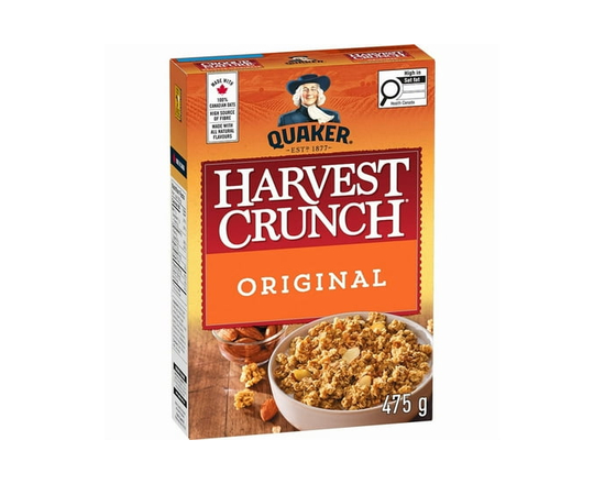 Quaker Harvest Crunch Original Granola Cereal - 475 g