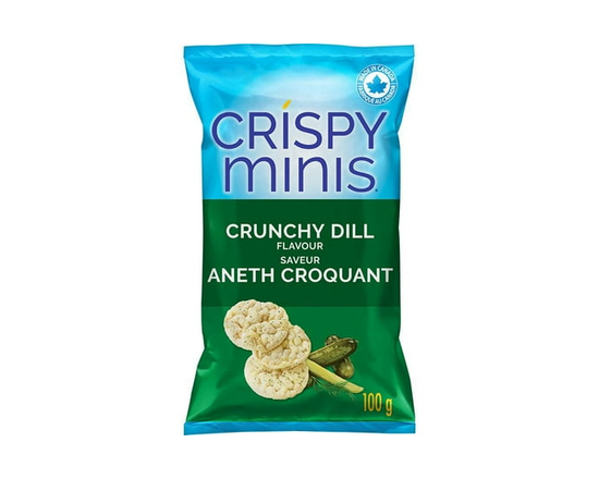 Quaker Crispy Minis Croustilles de riz brun Saveur Aneth croquant - 100 g