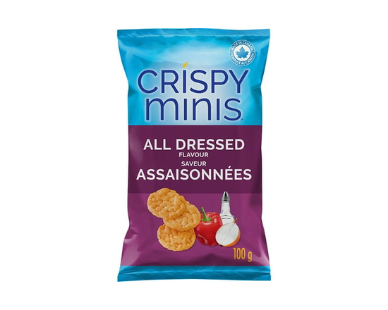 Quaker Crispy Minis Brown Rice Chips All Dressed - 100 g