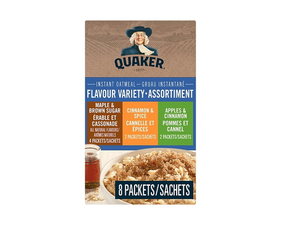 Quaker Instant Oatmeal 3 Flavour Variety Pack