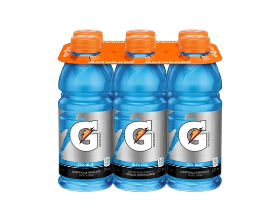 Gatorade Boisson pour Sportifs Bleu Cool 591ML, Lot de 6 - 6x591mL