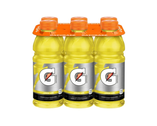 Gatorade Boisson Sportive Citron Vert 6 x 591 mL, Bouteilles - 6x591mL