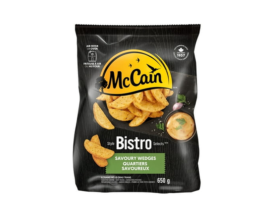 McCain® Bistro Selects™ Savoury Wedges, Made in Canada from domestic and imported ingredients - 650g