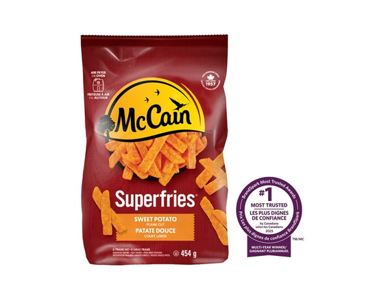 McCain® Superfries® Sweet Potato Plank Cut Fries - 454 g