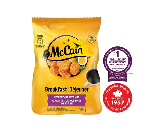 McCain® Potato Pancakes, Made in Canada from domestic and imported ingredients - 600g