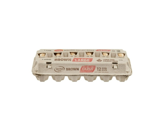 Golden Valley Large Brown 12 Eggs - L