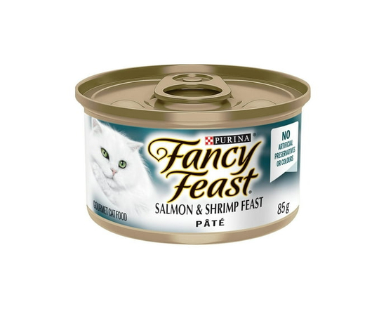 Fancy Feast Pâté Festin de Saumon et de Crevettes Nourriture pour Chats - 85 g