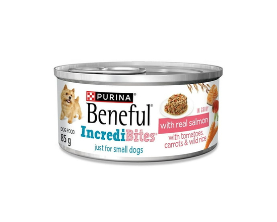 Beneful IncrediBites with Real Salmon in Gravy, Wet Dog Food 85 g - 85 g