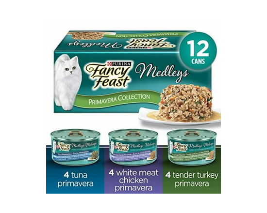 Fancy Feast Medleys Primavera Gravy Collection Variety Pack, Wet Cat Food 85 g x 12 - 85 g x 12