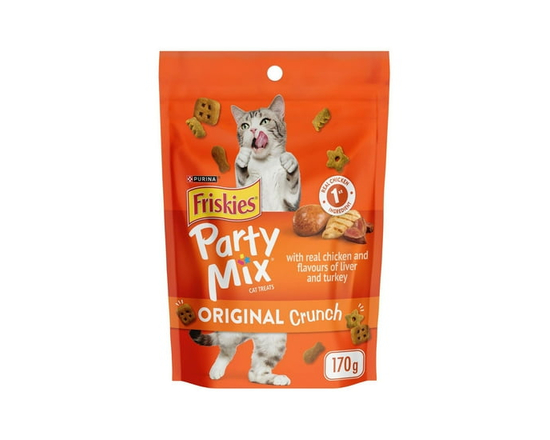 Friskies Party Mix Original Crunch with Real Chicken, Cat Treats, 510 g - 170 g