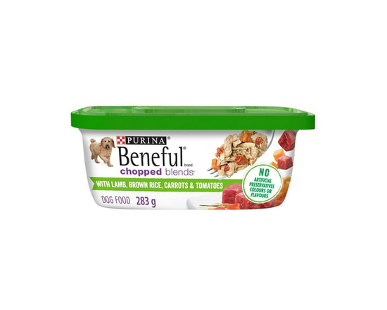 Beneful Chopped Blends with Lamb, Brown Rice, Carrots & Tomatoes, Wet Dog Food 283 g - 283 g