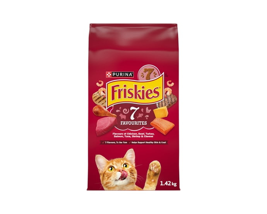 Friskies 7 Nourriture Sèche pour Chats 2.86kg - 1.42 kg