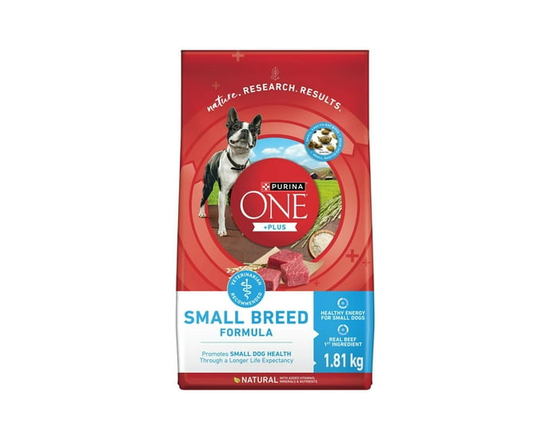 Purina ONE SmartBlend Small Breed Formula Beef, Dry Dog Food 1.81kg - 1.81 kg