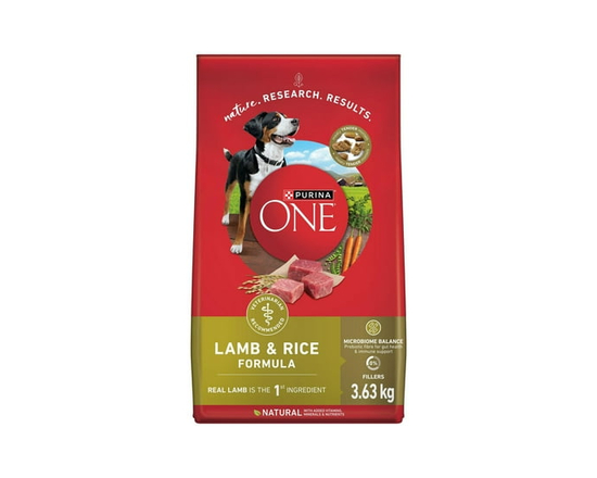 Purina ONE Lamb & Rice Formula, Dry Dog Food 3.63kg - 3.63 kg