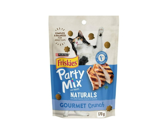 Friskies Party Mix Gourmet Crunch, Natural Cat Treats 170g - 170 g