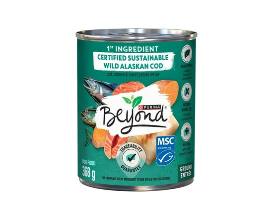 Beyond Alaskan Cod, Salmon & Sweet Potato Recipe, Wet Dog Food 368 g - 368 g