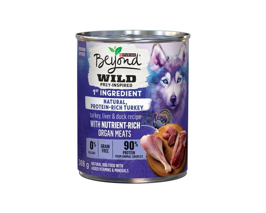 Beyond Wild Recette De Dinde, De Foie et De Canard, Nourriture Humide pour Chiens 368 g - 368 g