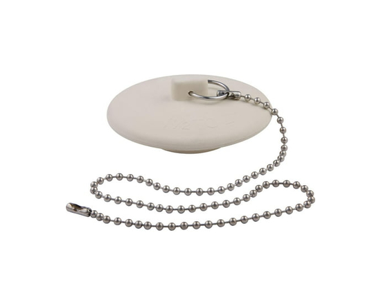 Peerless Rubber Tub Stopper with Chain