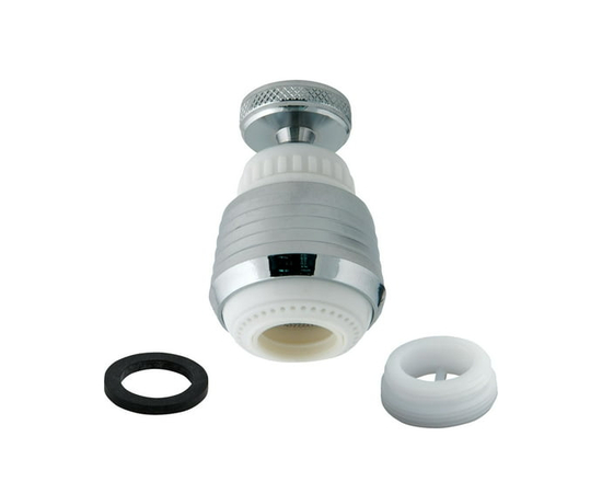 Aérateur pivotant Peerless en chrome / blanc