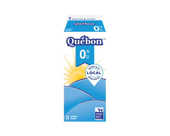 Québon Lait Écrémé 0 % - 2 L
