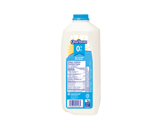 Québon 2L Lait Écrémé 0 % - 2 L