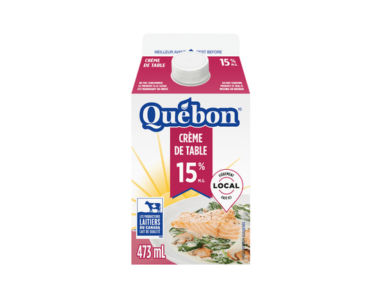 Québon 15 % Crème de Table - 473 ml