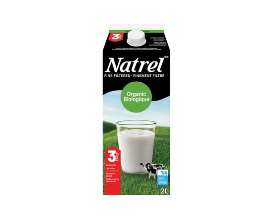 Natrel Lait Biologique Finement Filtré 3.8 % - 2 L