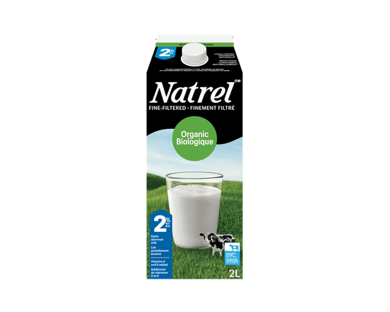 Natrel Lait Biologique Finement Filtré 2 % - 2 L