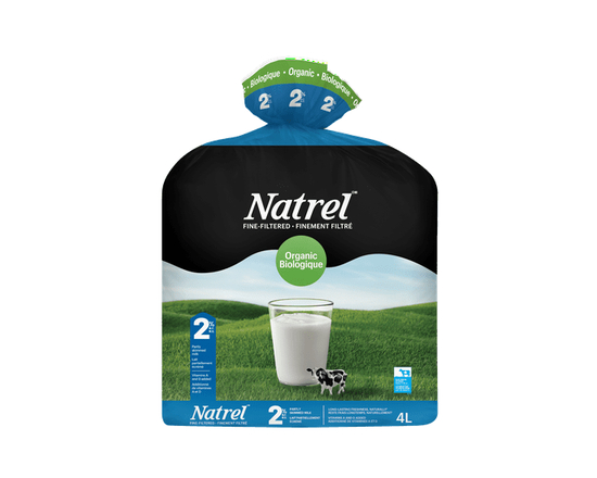 Natrel Lait 2 % Biologique Finement Filtré - 4 L