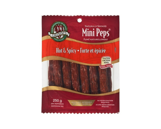 Grimm's (Gluten Free) Hot Mini Pepperoni Sticks - 250 g