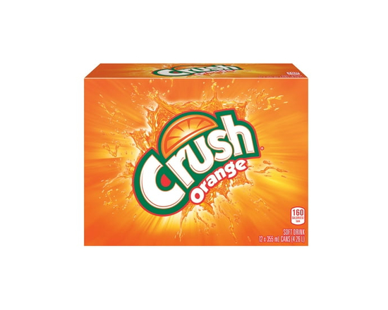 Crush orange boisson gazeuse 12 x 355 mL, canettes - 355 ml