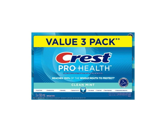 Crest Pro-Health Dentifrice Formule Douce, Pâte Menthe Fraîche Paquet Économique 3x130ml - 130 ml