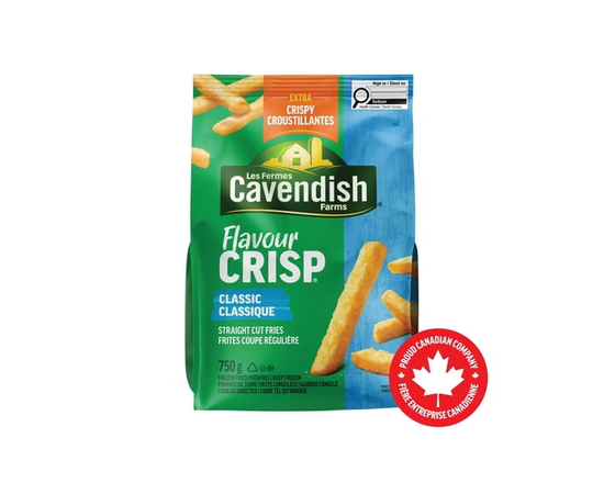 Cavendish Farms FlavourCrisp Classic Fries Made in Canada Proud Canadian Company - 750 g