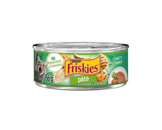 Friskies Pate Chef's Dinner, Wet Cat Food 156g - 156 g