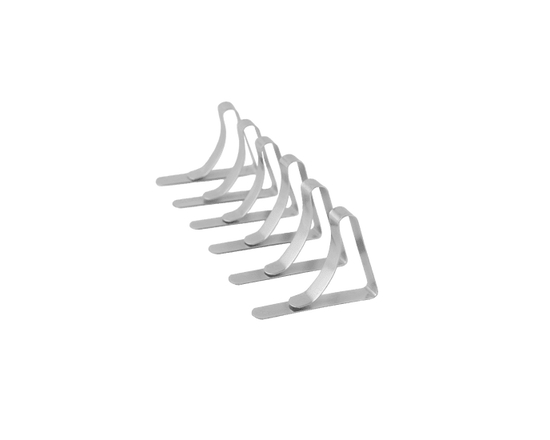 Coghlan's Spring-Loaded Tablecloth Clamps 6 pack – Adjustable Durable Holders for Picnics & Camping - Steel - Standard