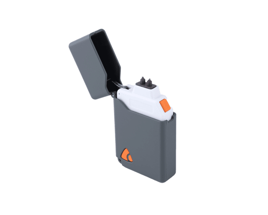 Briquet plasma de Coghlan’s avec batterie au lithium rechargeable USB-C et lumière DEL, gris