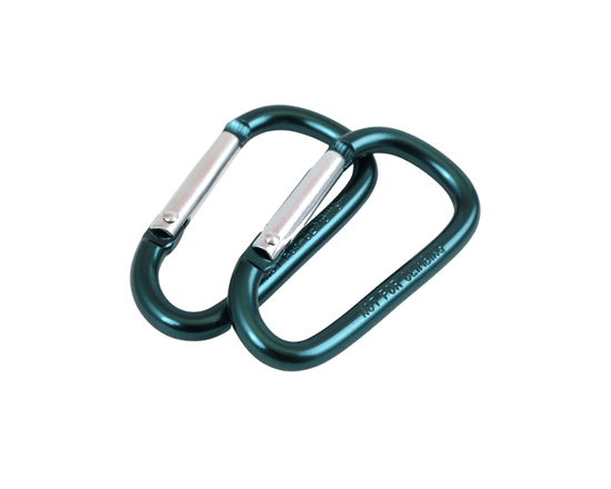 Coghlan's 6mm Anodized Aluminum Spring-Loaded Carabiner 2-Pack - Lightweight Camping & Hiking - 6 mm