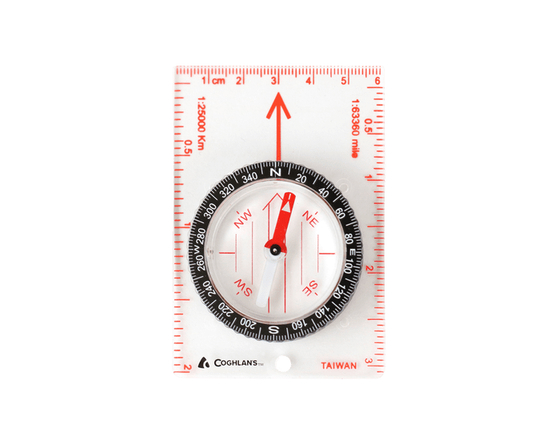Coghlan's Lightweight Map Compass – Durable Rotating Bezel & Easy-Read Markings for Hiking & Camping
