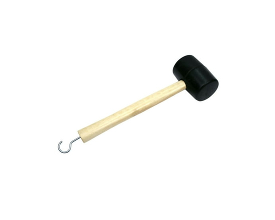 Coghlan's Tent Peg Mallet with Rubber Head & Stake Puller - Lightweight Portable Camping Hammer
