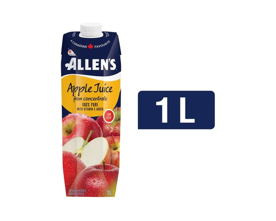 Allen's Pure Apple Juice Low Acid 1 L - 1 L