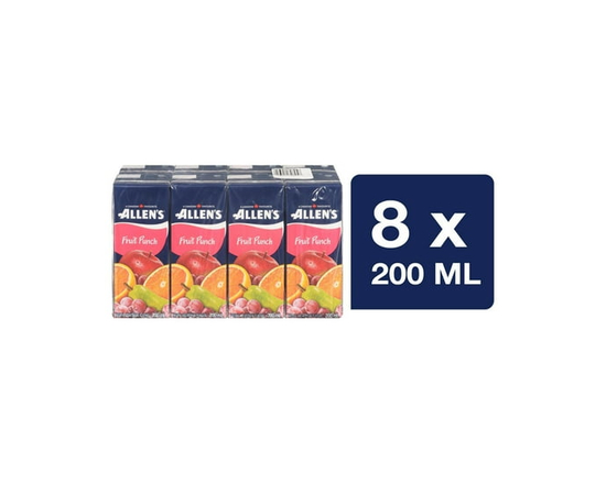 Allen's Fruit Punch Cocktail Juice Boxes 8 x 200 ml - 200 mL