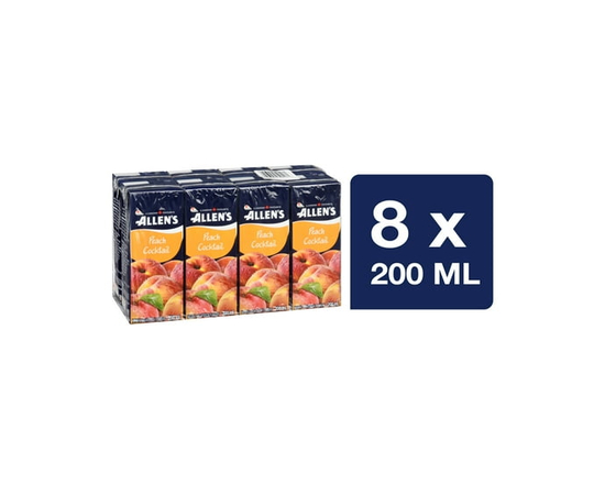 Allen's Boîtes de Jus Cocktail à la Pêche 8x200ml - 200 mL