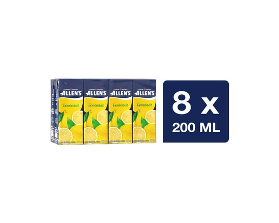 Allen's Lemonade Juice Boxes 8 x 200 ml - 200 mL