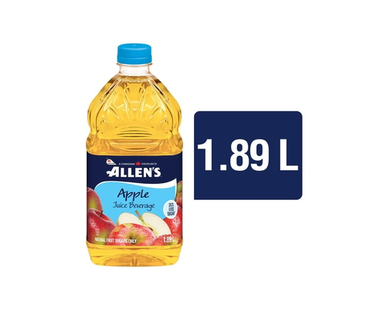 Allen's Apple Juice - 6ct - 1.89Lt - Crisp and Refreshing 100% Fruit Juice (6x1.89Lt)) - [1.89 Lt]