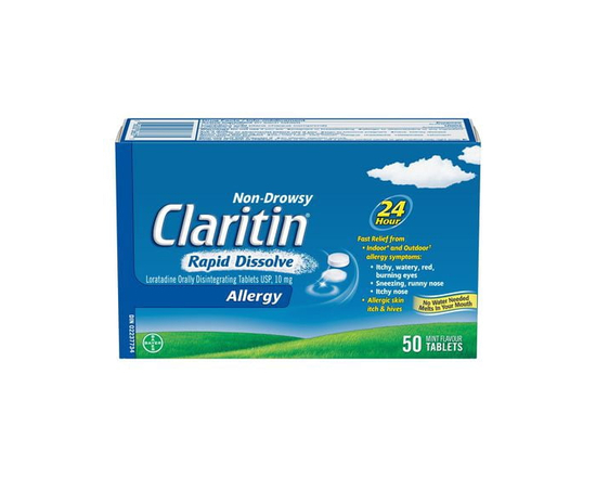 Claritin Rapid Dissolve Allergy Medicine, 24-Hour Non-Drowsy Relief 10 mg