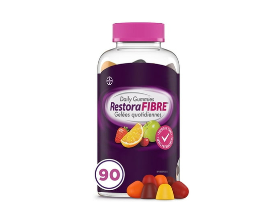 RestoraFIBRE Gelées Quotidiennes de Fibres Prébiotiques – pour Hommes & Femmes, Inuline d'Origine Naturelle, Favorise la Régularité & la Santé Digesti