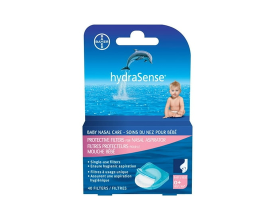 hydraSense Lot de 40 filtres de protection pour aspirateur nasal